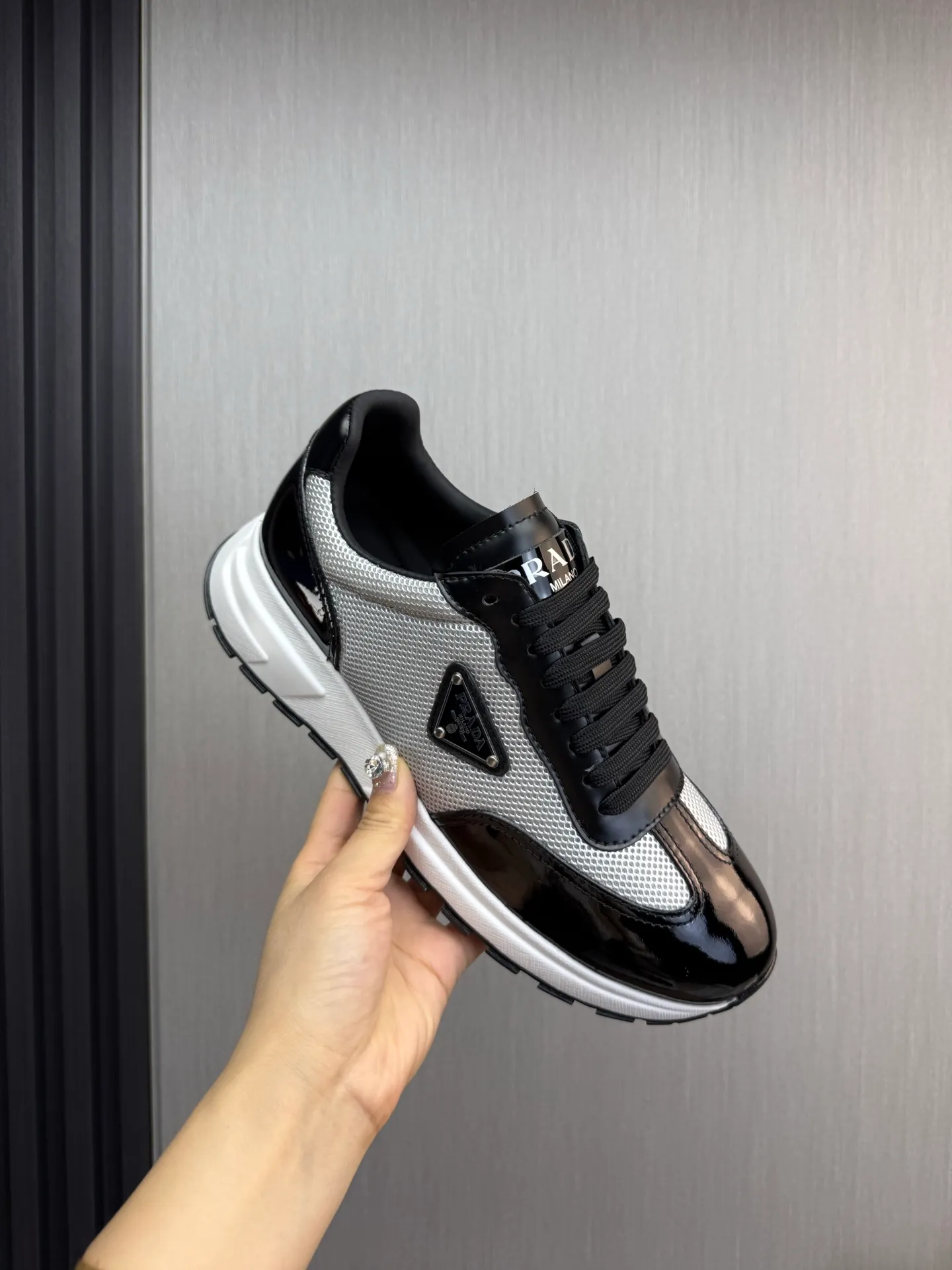 Men's shoes 💰600💰 [PRADA] Popular men's shoes shipped 👏Official website synchronized ⬆️Original cowhide fabric + cowhide lining, 1⃣️:1⃣️reproduction, original sole, 38-45 (45. Customized, non-refundable)